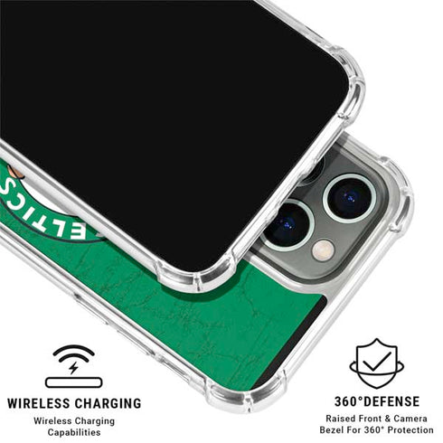 NBA Boston Celtics Green Primary Logo iPhone 16 Pro Clear Case